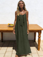 Women's Off-Shoulder Backless Loose Solid Color Dress European Fashion Variety shop