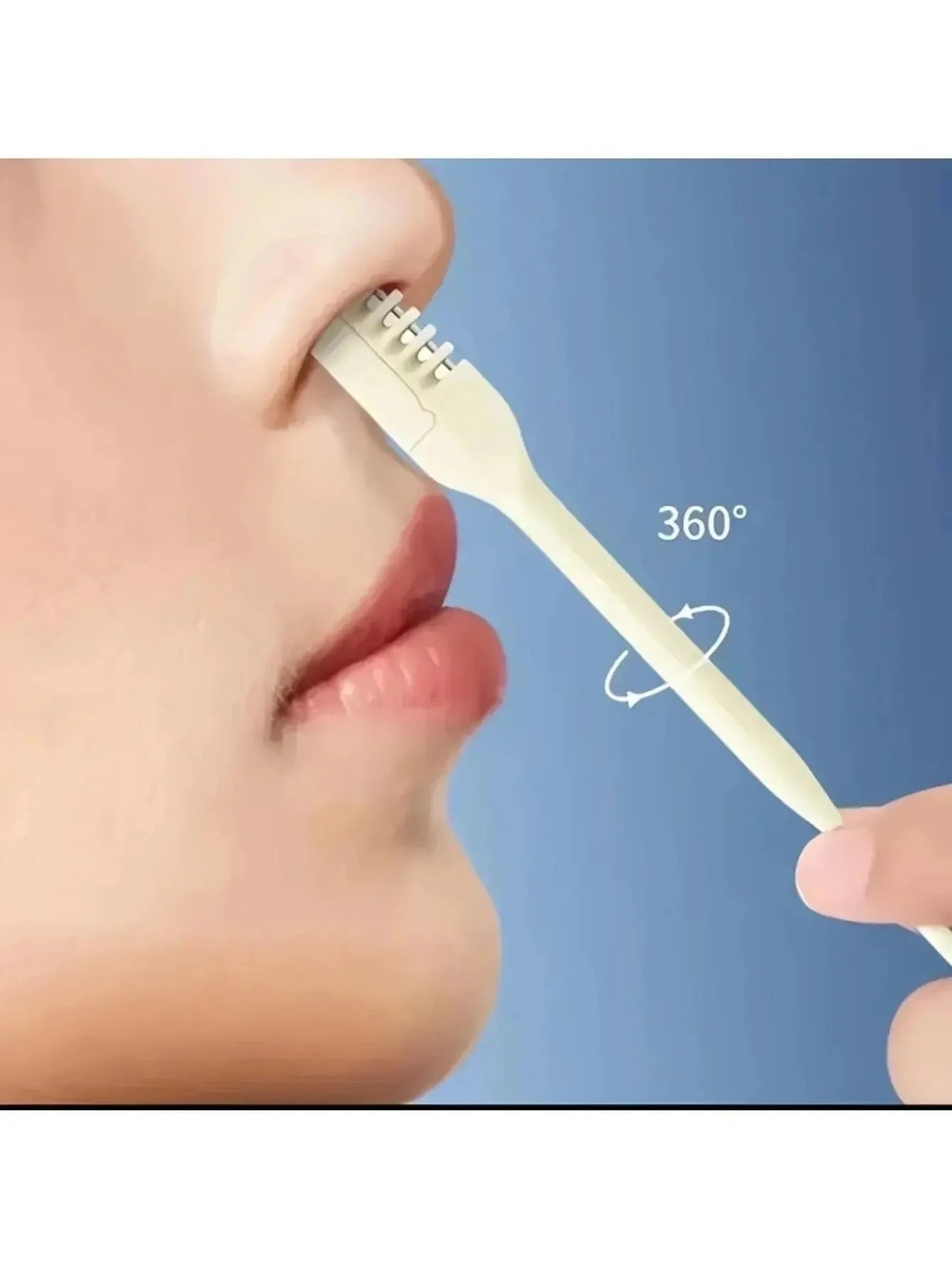 painless nose hair trimmer set, portable manual 360 ° rotating double head variety store 