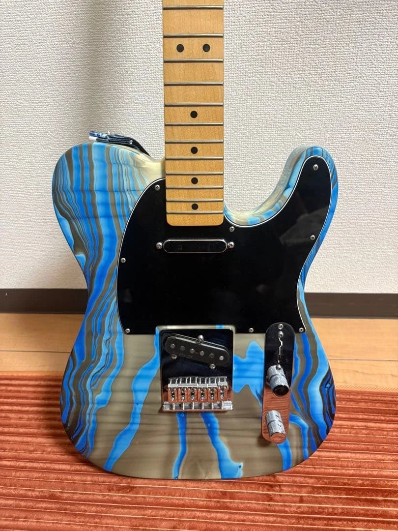 Fender Telecaster Electric Guitar Blue Marble Maple Neck Single Coil Used Variety shop