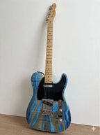 Fender Telecaster Electric Guitar Blue Marble Maple Neck Single Coil Used Variety shop