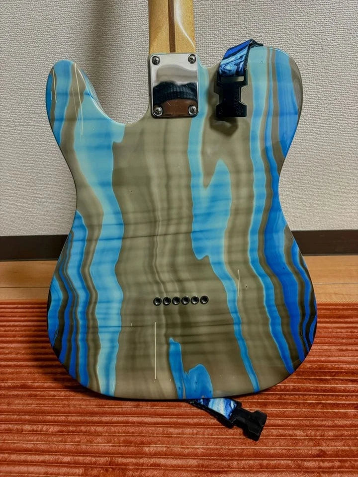 Fender Telecaster Electric Guitar Blue Marble Maple Neck Single Coil Used Variety shop